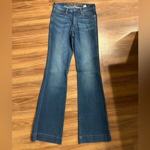 Wrangler Retro Women's High Rise Trouser Boot Jeans Size 28x36